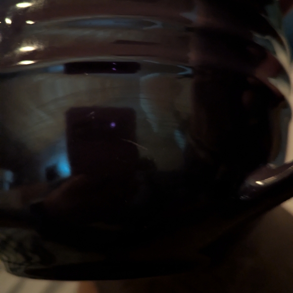 Le Creuset Stoneware Batter Bowl - Deep Purple with Cream Interior - Picture 8 of 9